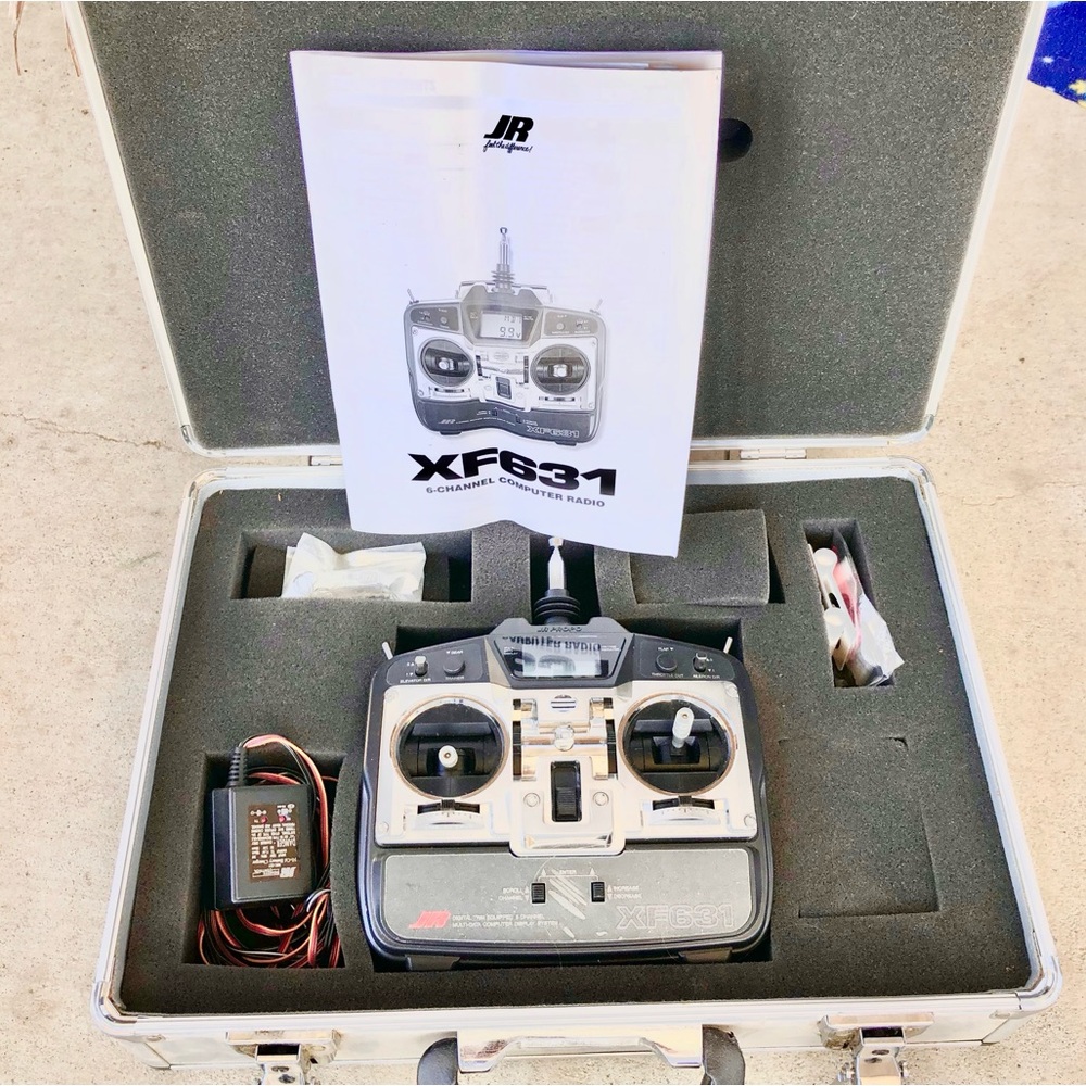 JR Brand XF631 Radio Controller, Case and Various Supplies - Picture 1 of 13